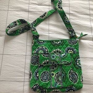 EUC Vera Bradley crossbody - Cupcakes Green